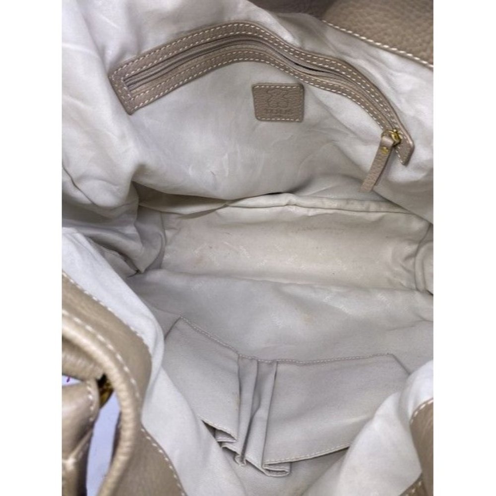 Tous Euc Beige Faux Fur Shoulder Bag - Picture 2 of 10